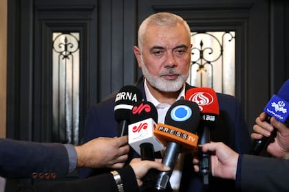 Ismail Haniyeh, en Doha. (Iranian Foreign Ministry / AFP)