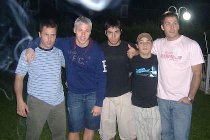 Israel Damonte y sus cuatro hermanos