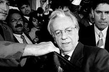 Itamar Franco, gobernador de Minas Gerais, en 1999