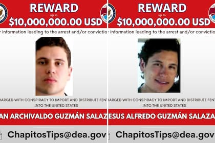 Iván Archivaldo y Jesús Alfredo Guzmán Salazar, hijos del Chapo Guzmán, exlíder del cartel de Sinaloa.