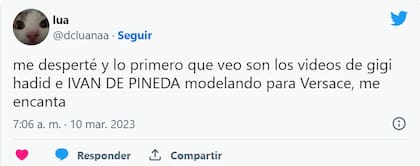 Iván de Pineda se volvió tendencia tras su participación en el desfile de Versace