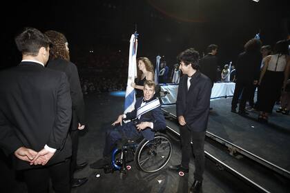 Iván en el evento premiación