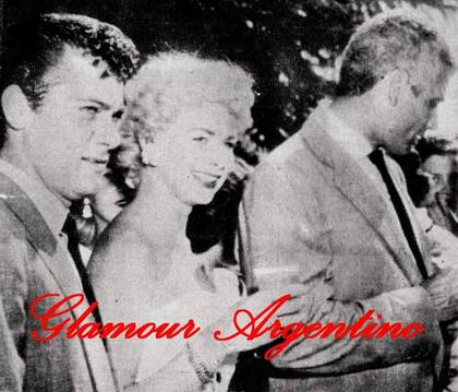 Ivana con Tony Curtis, en su época de oro en Hollywood