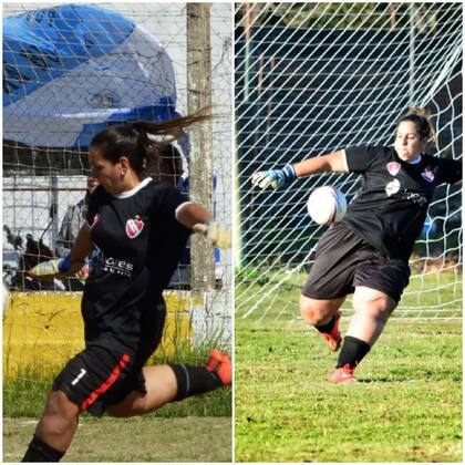 Ivana Valente, arquera del equipo de fútbol femenino de Independiente de Gualeguaychú