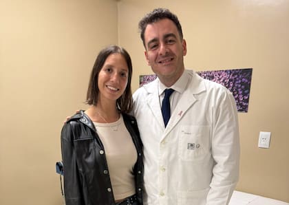 Ivana y Sebastián, ahora colegas.