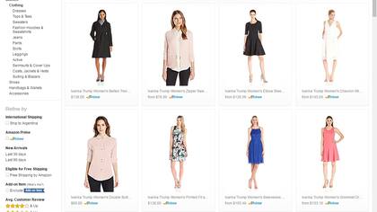 Los productos de Ivanka Trump, en Amazon