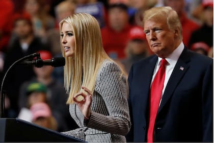 Ivanka habla el público durante un acto en Cleveland, en 2018