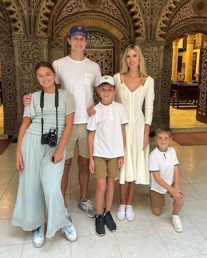 Ivanka Trump disfruta de unas vacaciones con su familia
