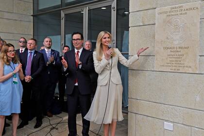 Ivanka Trump al inaugurar la embajada de EE.UU. en Jerusalén