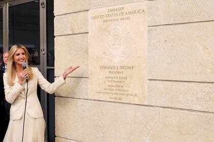 Ivanka Trump inauguró la embajada