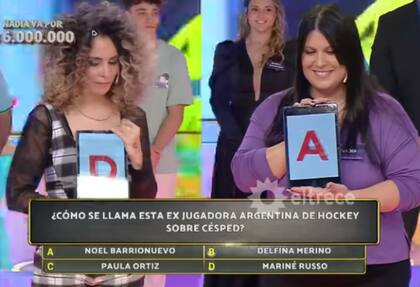 Ivanna y Nadia, las finalistas de Los 8 escalones de los 3 millones (Foto: Captura eltrece)