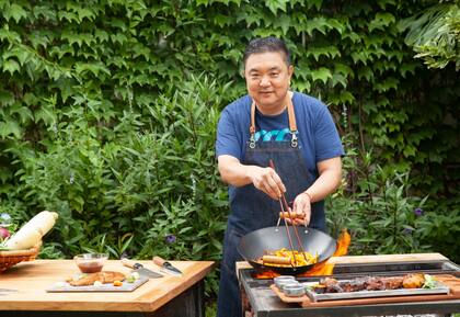 Iwao a la Parrilla, el programa que lleva adelante el chef en El Goirmet