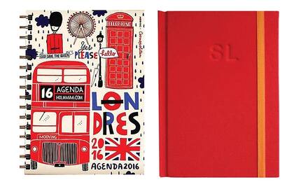 Izquierda: Londinense, Mooving, $159. Derecha: con tapa dura, Ratón de Biblioteca, $320