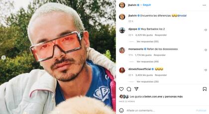 J Balvin señaló, entre risas a Nodal, por copiar su look y en redes sociales no perdieron la oportunidad de encender la discusión