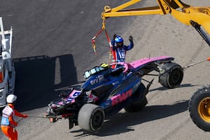 Jack Doohan de Alpine se estrelló a los pocos minutos de comenzar una sesión de prácticas para el Gran Premio de Japón en abril