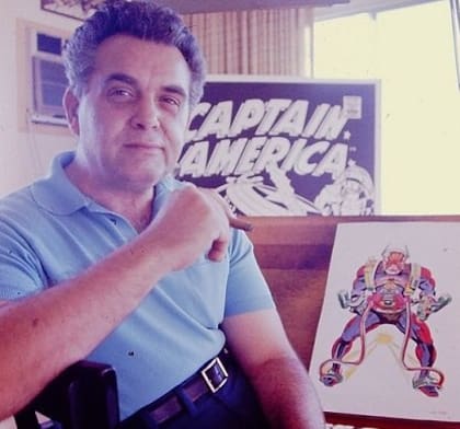 Jack Kirby, creador de Los 4 fantásticos (Imagen: Twitter)