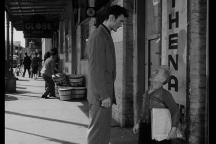 Jack Palance en Pánico en las calles, película con la que debutó en el cine