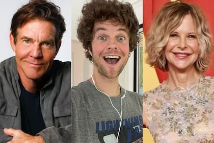 Jack Quaid es el único hijo en común de Dennis Quaid y Meg Ryan; los actores se casaron en 1991 y se separaron nueve años después (Foto: Instagram @dennisquaid / @jack_quaid / @megryan)