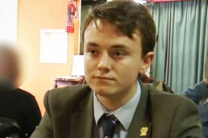 Jack Renshaw en un vídeo del Partido Nacional Británico