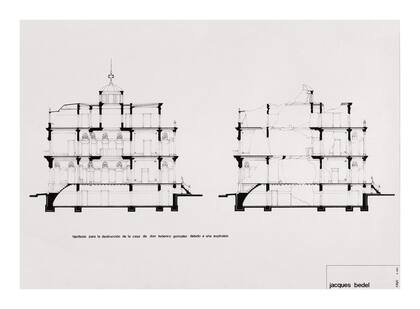 Jacques Bedel. Hipótesis para la destrucción de la casa de Federico González debido a una explosión, 1972/2005
