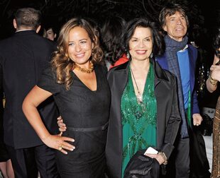 Jade, Bianca y
Mick juntos en un evento
en la Serpentine Gallery
de Londres, en septiembre
de 2013.