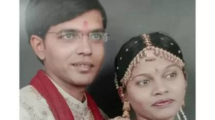 Jagdish Patel y su esposa.