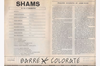 Jaime Roos en Shams, en agosto de 1990