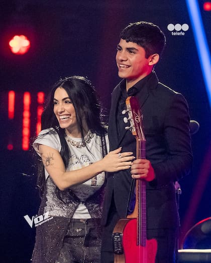 Jaime eligió sumarse al Team Lali y se metió de lleno en el certamen (foto: Instagram @lavozargentina)