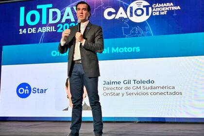 Jaime Gil Toledo, de General Motors, durante su exposición en el IoT Day 2024
