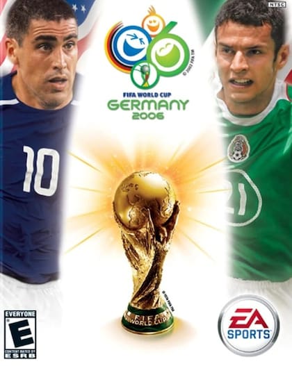 Jaime Lozano (derecha) en la portada del videojuego FIFA World Cup 2006