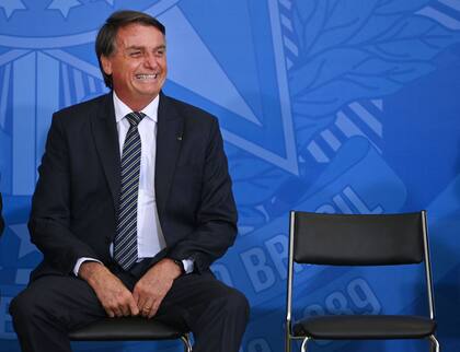 Jair Bolsonaro, en un acto en el Palacio del Planalto, en Brasilia (Photo by EVARISTO SA / AFP)