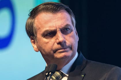 Jair Bolsonaro, en un congreso en San Pablo, Brasil