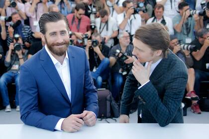 Jake Gyllenhaal y Paul Dano, en el photocall de la pel?cula en Cannes