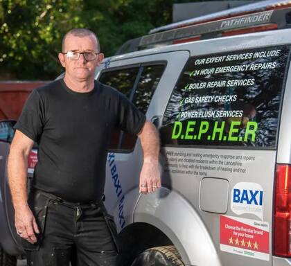 James Anderson, de 52 años, trabaja para una empresa que brinda servicios de emergencia a personas en situación de vulnerabilidad