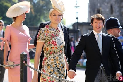 James Blunt y Sofia Wellesley en la boda del Príncipe Harry y Meghan Markle