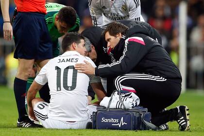 James se lesionó ante Celta de Vigo
