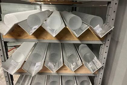 Se extrajeron 2,8 km de hielo: más de ocho Torres Eiffel apiladas una sobre la otra