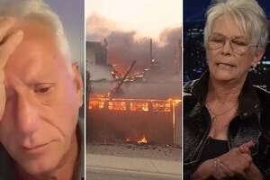 James Wood y Jamie Lee Curtis se mostraron devastados por los incendios de California, que destruyeron sus casas