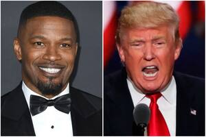 Jamie Foxx interpretó a Donald Trump durante una invitación al podcast Rap Radar