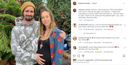 Jamie MacPhee, la esposa de James Ransome, lo despidió con un emotivo mensaje en su cuenta de Instagram