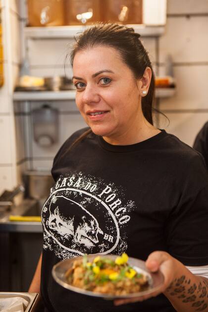 Janaina Rueda, chef de A Casa do Porco, considerado el mejor restaurante de Brasil en el 50 Best 2023, dijo presente en Calesita II.