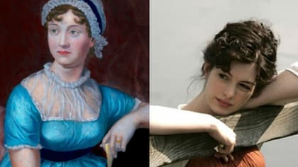 La actriz Anne Hathaway interpretó a Jane Austen en "Becoming Jane"