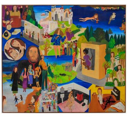 Janis Joe (1971), obra de Cecilia Vicuña que pertenece a la colección de Eduardo Costantini, expuesta actualmente en la retrospectiva dedicada a la artista en el Museo de Arte Miguel Urrutia, en Bogotá