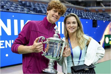 Jannik Sinner y Anna Kalinskaya