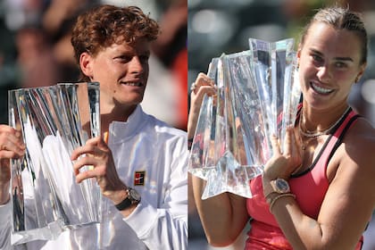 Así quedó la tabla de campeones del Masters 1000 de Indian Wells, tras los títulos de Jannik Sinner y Aryna Sabalenka