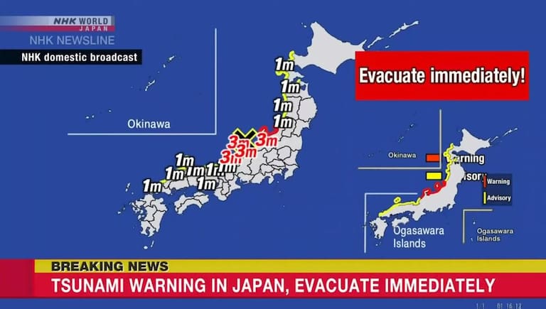 Un fuerte terremoto provocó cuatro muertos, daños y pánico en Japón