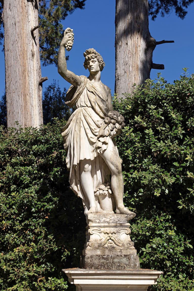 Esculturas y simetrías de los Jardines de Boboli.