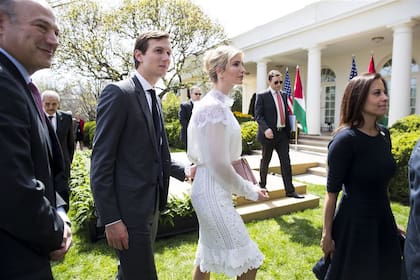 Jared Kushner e Ivanka Trump, la semana pasada, durante una recepción en la Casa Blanca
