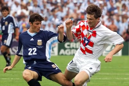 Zanetti, en el duelo contra Croacia de Francia 98