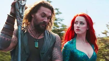 Jason Mamoa y Amber, protagonistas de Aquaman 2